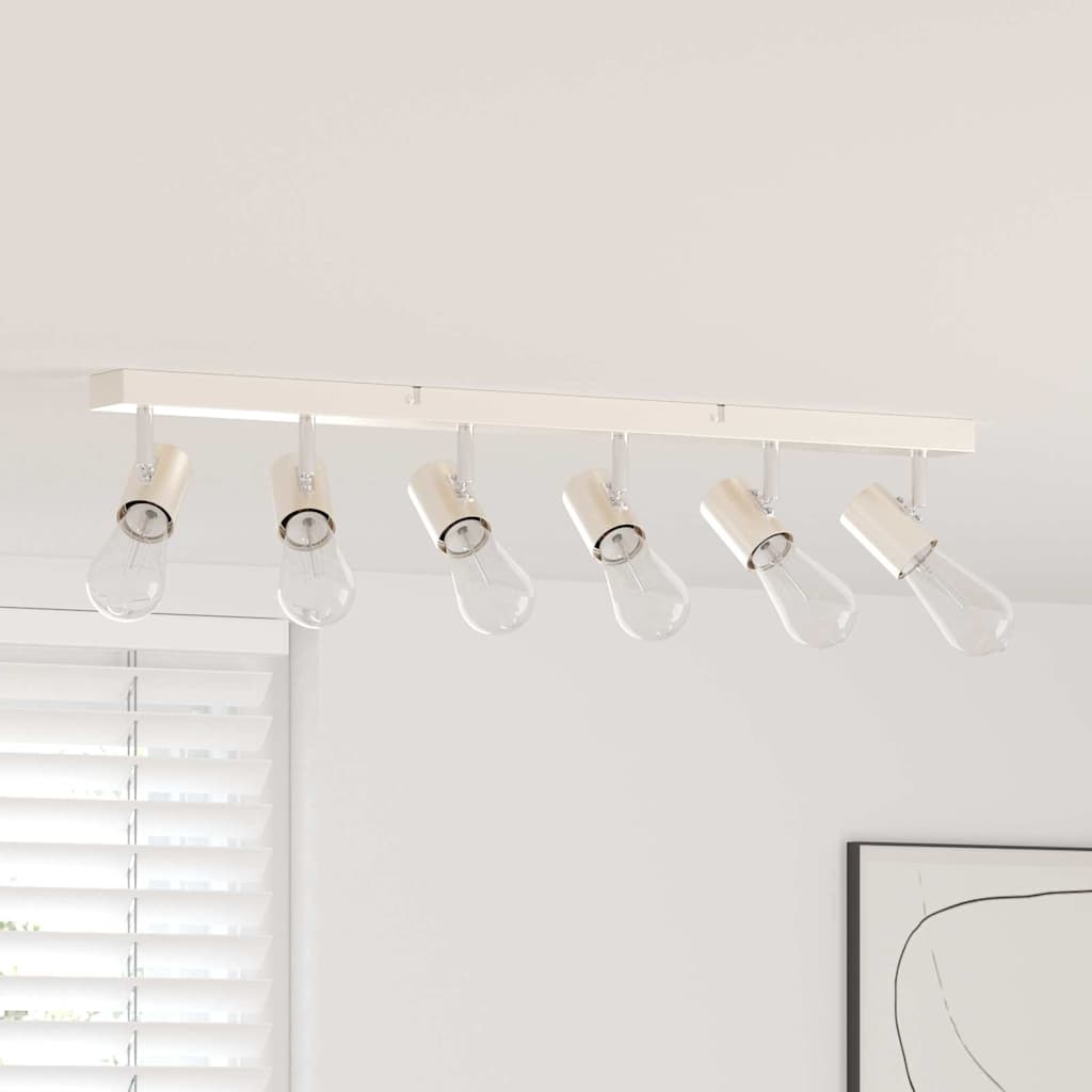 Σποτ οροφής με προβολείς Νίκελ 73 x 6,5 x 11,5 εκ Μέταλλο - Pakobazaar