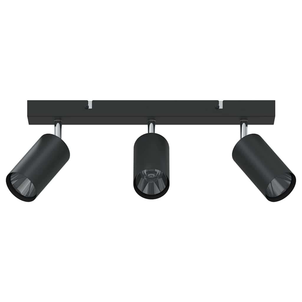 Σποτ οροφής με προβολείς Μαύρο 38 x 6 x 16 εκ Μέταλλο - Pakobazaar
