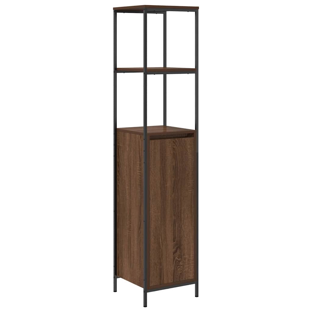 Σετ Επίπλων Μπάνιου 3 τμχ. Καφέ δρυς 90 x 34,5 x 60 εκ - Pakobazaar