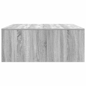 Τραπεζάκι σαλονιού με συρτάρια Γκρι Sonoma 100x100x40 εκ.