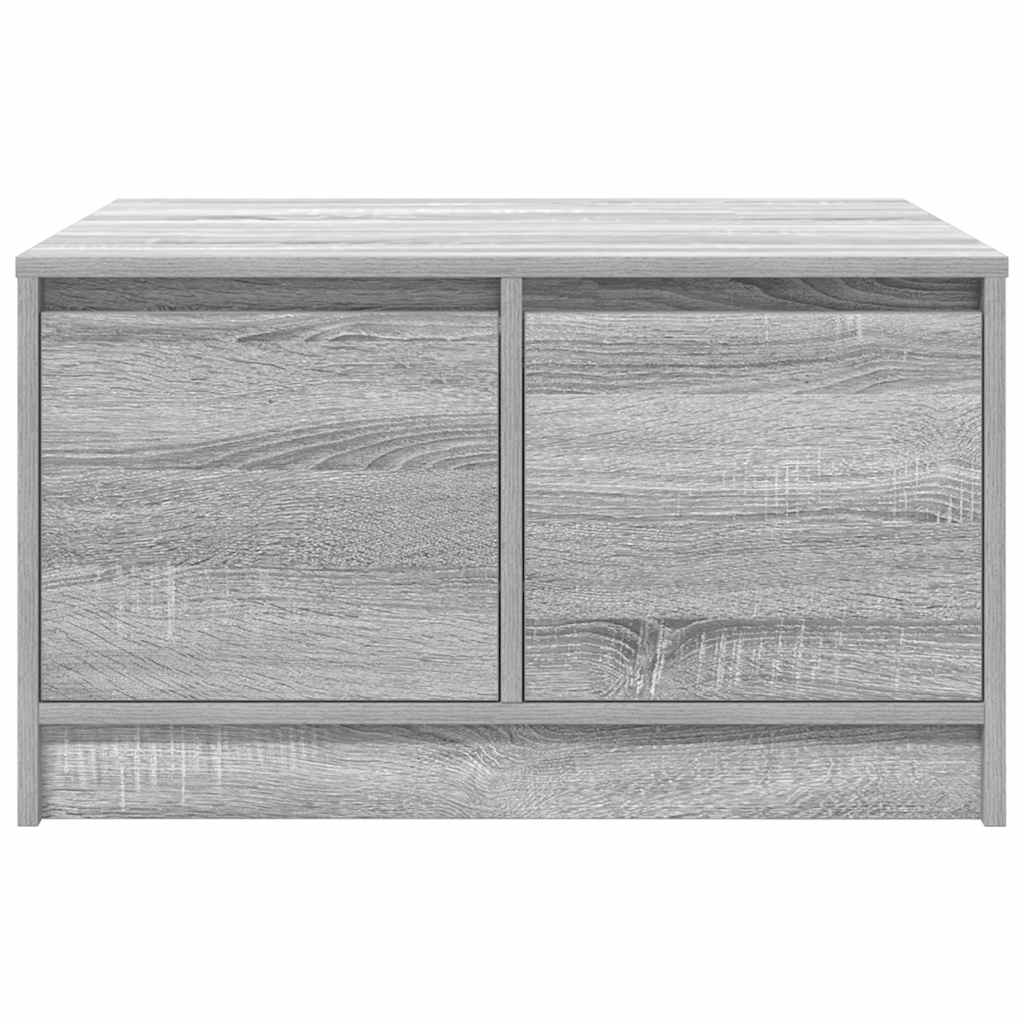 Τραπεζάκι σαλονιού με συρτάρια Γκρι Sonoma 70,5x70x40 εκ.