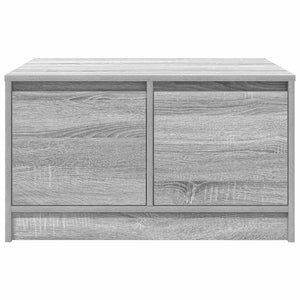 Τραπεζάκι σαλονιού με συρτάρια Γκρι Sonoma 70,5x70x40 εκ.