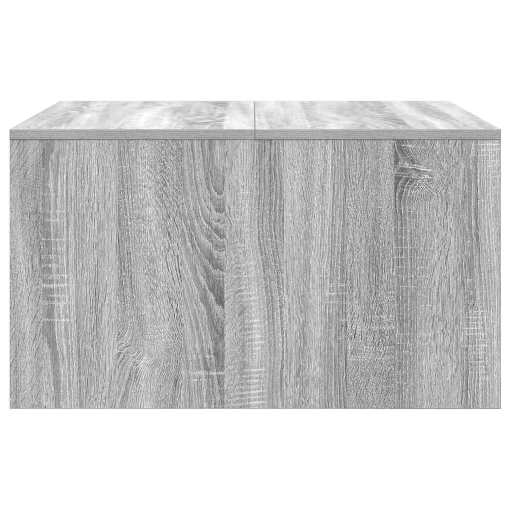 Τραπεζάκι σαλονιού με συρτάρια Γκρι Sonoma 70,5x70x40 εκ.