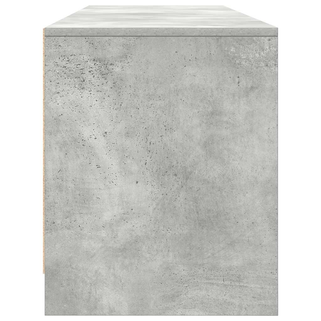 Έπιπλο Τηλεόρασης Γκρι Σκυροδέματος 188,5x41x50 εκ. Επεξ. Ξύλο - Pakobazaar