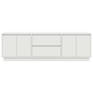 Ντουλάπι Τηλεόρασης με LED Λευκό 160,5x41x50 εκ. - Pakobazaar