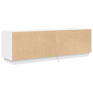 Ντουλάπι Τηλεόρασης με LED Λευκό 160,5x41x50 εκ. - Pakobazaar