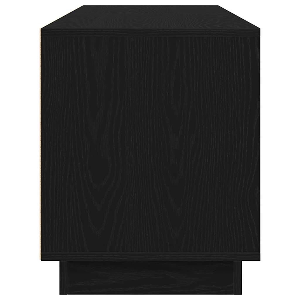 Έπιπλο Τηλεόρασης με LED Μαύρη βελανιδιά 160,5x41x50 εκ. - Pakobazaar