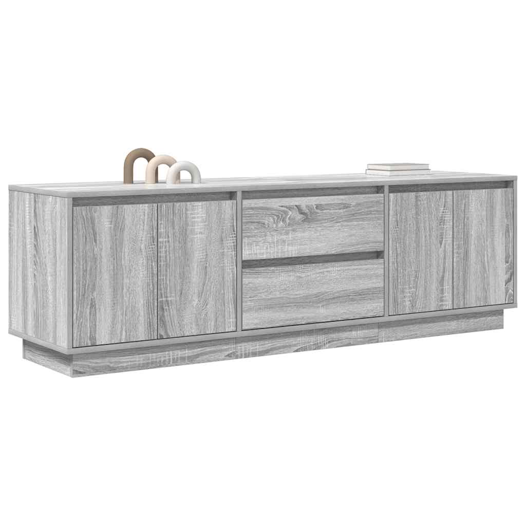 Έπιπλο Τηλεόρασης με LED Γκρι Sonoma 160,5x41x50 εκ.