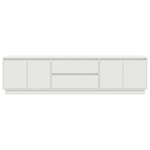 Έπιπλο Τηλεόρασης με LED Λευκό 193,5x41x50 εκ.