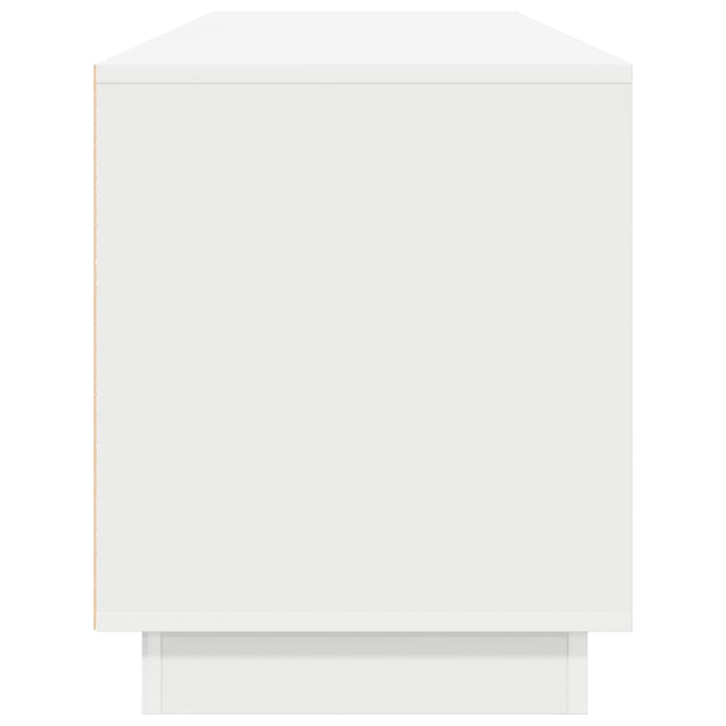 Έπιπλο Τηλεόρασης με LED Λευκό 193,5x41x50 εκ.