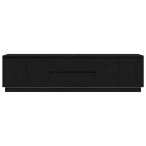 Έπιπλο Τηλεόρασης με LED Μαύρη βελανιδιά 193,5x41x50 εκ. - Pakobazaar