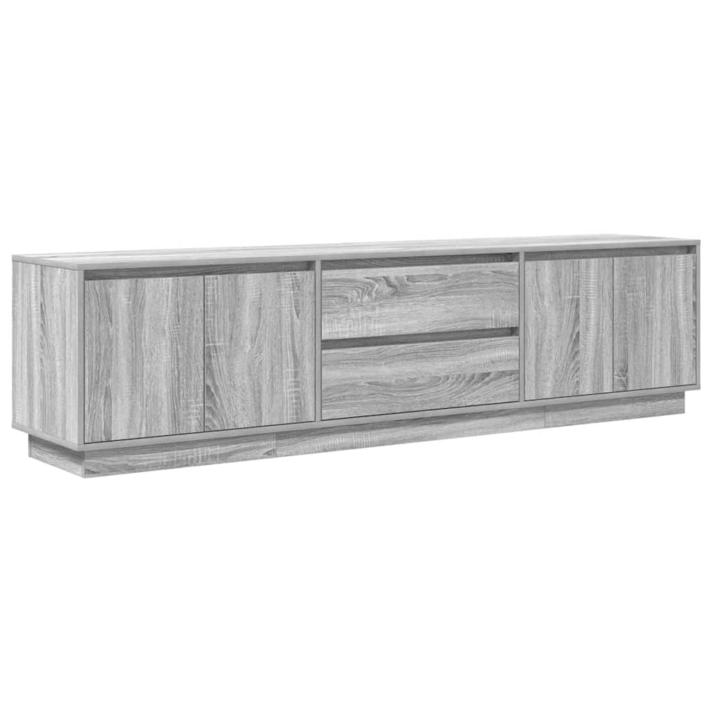 Έπιπλο Τηλεόρασης με LED Γκρι Sonoma 193,5x41x50 εκ.