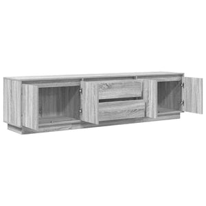 Έπιπλο Τηλεόρασης με LED Γκρι Sonoma 193,5x41x50 εκ. - Pakobazaar