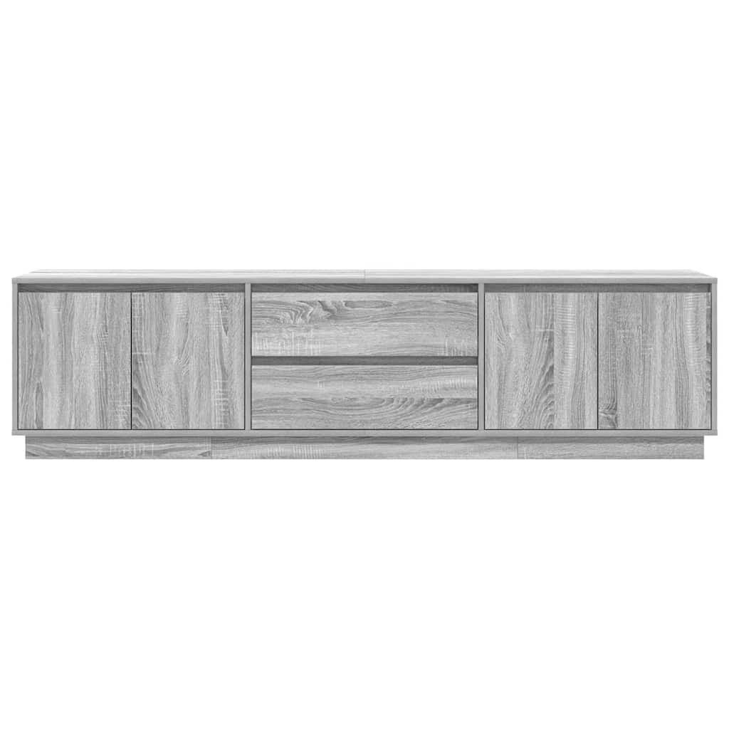 Έπιπλο Τηλεόρασης με LED Γκρι Sonoma 193,5x41x50 εκ.