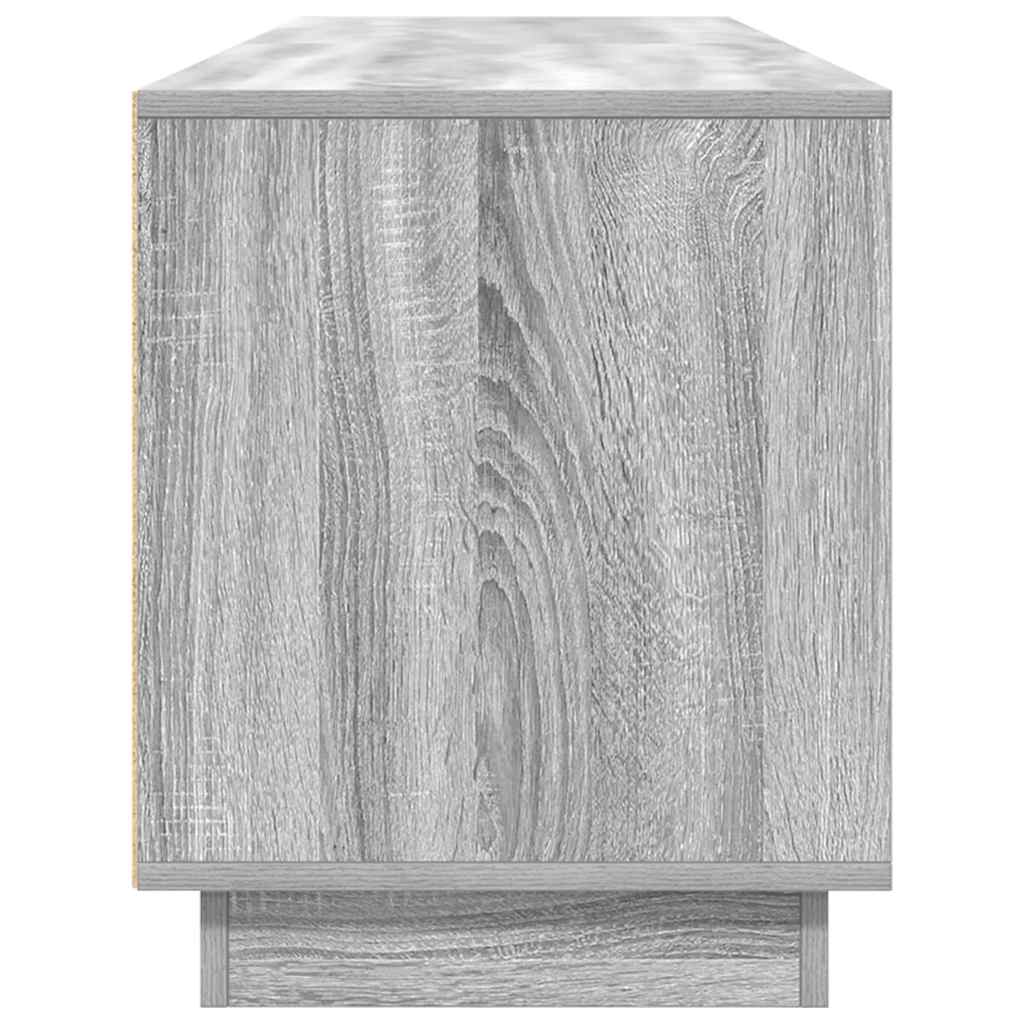 Έπιπλο Τηλεόρασης με LED Γκρι Sonoma 193,5x41x50 εκ.
