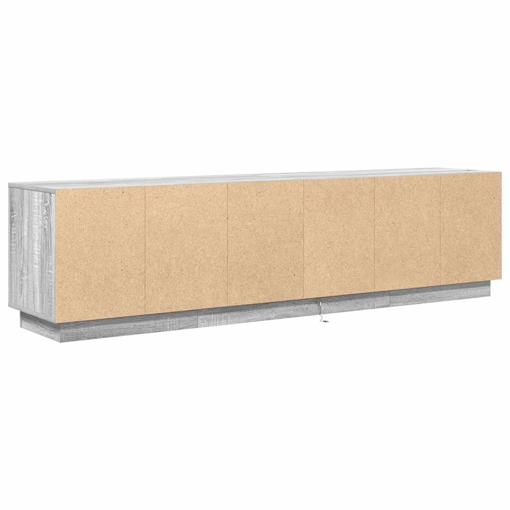 Έπιπλο Τηλεόρασης με LED Γκρι Sonoma 193,5x41x50 εκ.