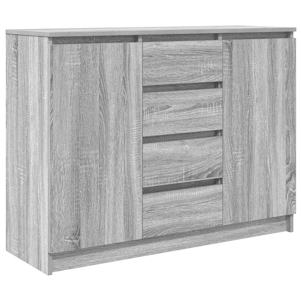 Συρταριέρα με Συρτάρια Γκρι Sonoma 100,5x35x76 εκ. Επεξ. Ξύλο