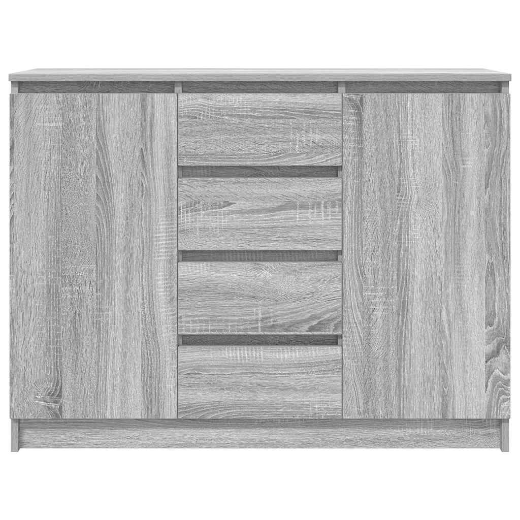 Συρταριέρα με Συρτάρια Γκρι Sonoma 100,5x35x76 εκ. Επεξ. Ξύλο