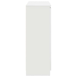 Συρταριέρα με Συρτάρια Λευκή 100,5x35x98,5 εκ. από Επεξ. Ξύλο - Pakobazaar