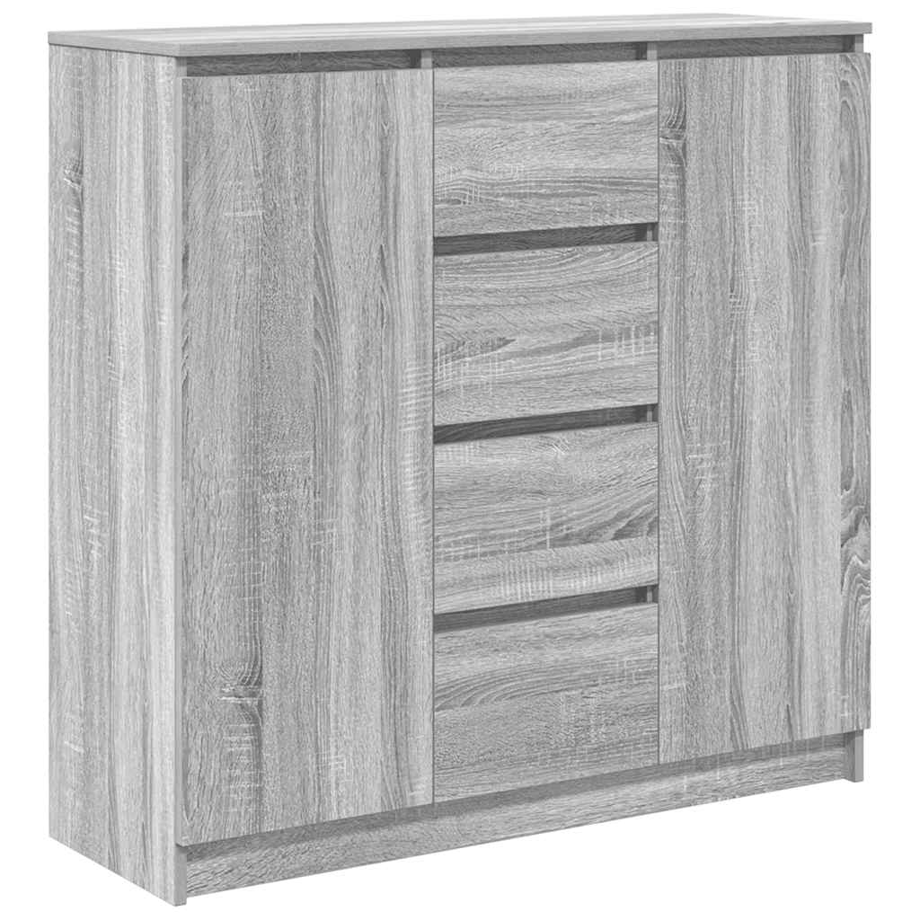 Συρταριέρα με Συρτάρια Γκρι Sonoma 100,5x35x98,5 εκ. Επεξ. Ξύλο