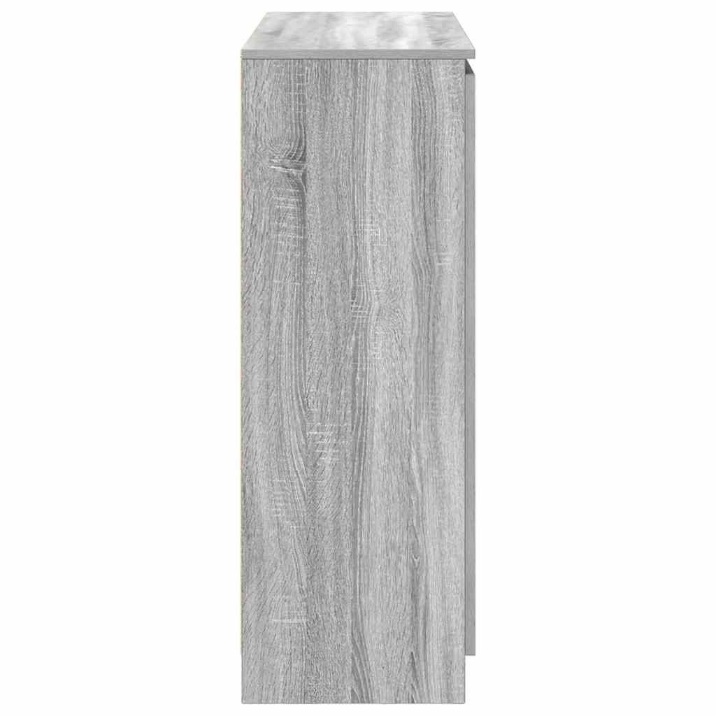 Συρταριέρα με Συρτάρια Γκρι Sonoma 100,5x35x98,5 εκ. Επεξ. Ξύλο