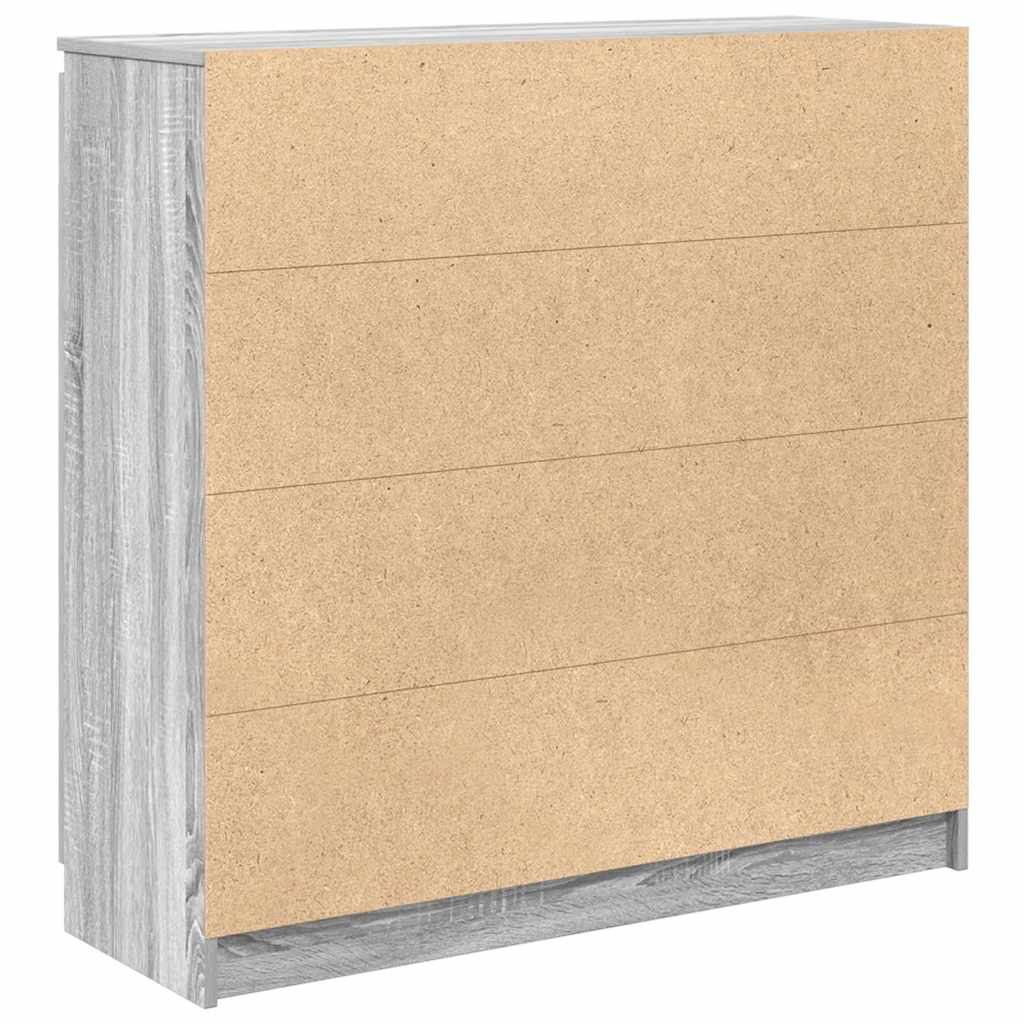 Συρταριέρα με Συρτάρια Γκρι Sonoma 100,5x35x98,5 εκ. Επεξ. Ξύλο