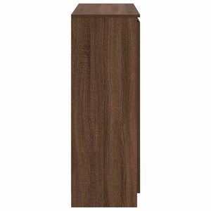 Συρταριέρα με Συρτάρια καφέ δρυς 100,5x35x98,5 εκ. Επεξ. Ξύλο