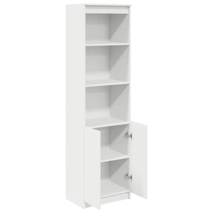 Ντουλάπι Λευκό 50x35x180 εκ. από Επεξεργασμένο Ξύλο - Pakobazaar