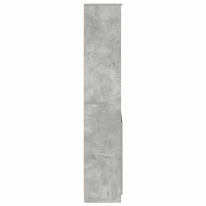Ντουλάπι Γκρι Σκυροδέματος 50x35x180 εκ. από Επεξεργασμένο Ξύλο