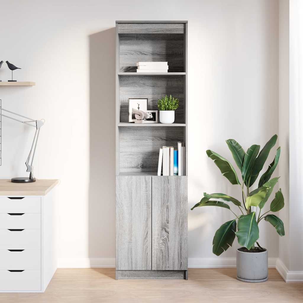 Ντουλάπι Γκρι Sonoma 50x35x180 εκ. από Επεξεργασμένο Ξύλο