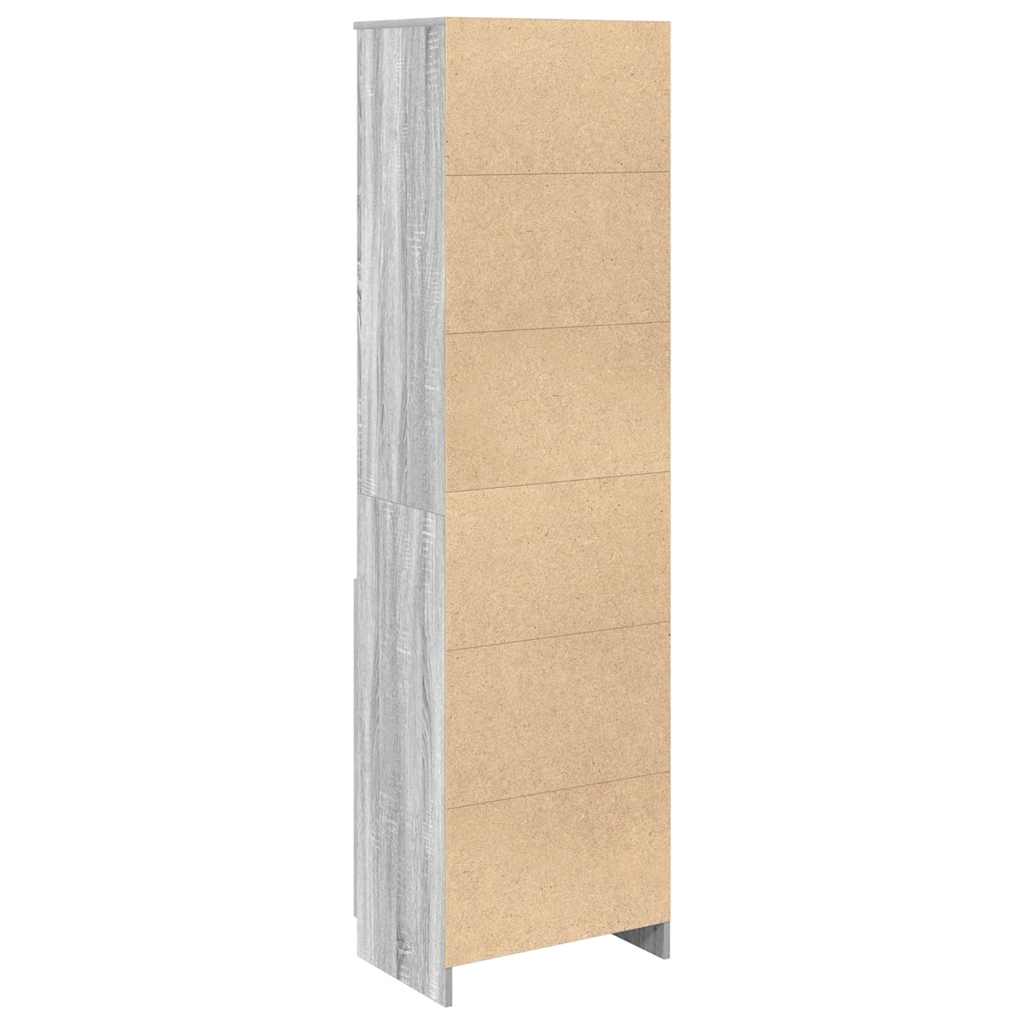 Ντουλάπι Γκρι Sonoma 50x35x180 εκ. από Επεξεργασμένο Ξύλο