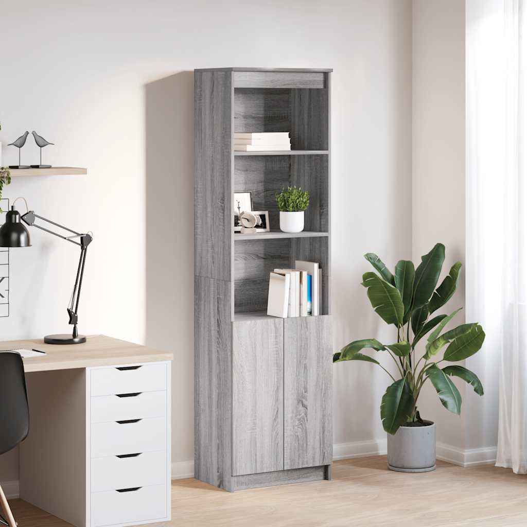 Ντουλάπι Γκρι Sonoma 50x35x180 εκ. από Επεξεργασμένο Ξύλο