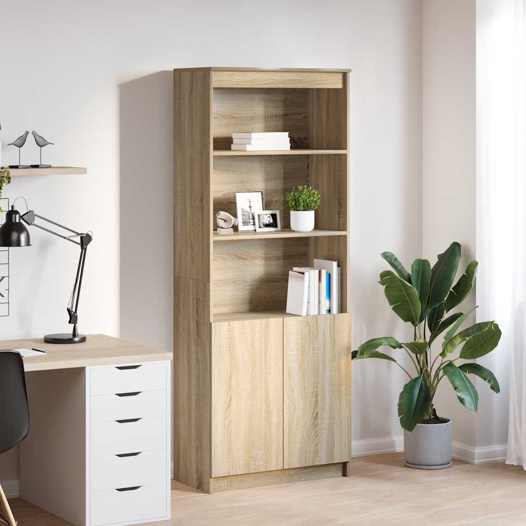 Ντουλάπι Sonoma Δρυς 70x35x180 εκ. από Επεξεργασμένο Ξύλο - Pakobazaar