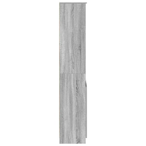 Ντουλάπι Γκρι Sonoma 70x35x180 εκ. από Επεξεργασμένο Ξύλο