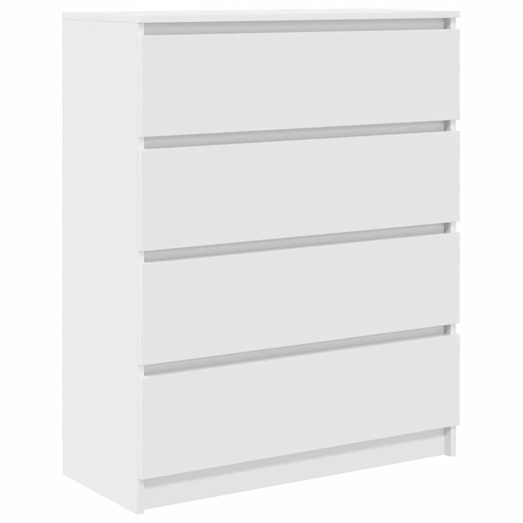 Sideboard Λευκό 80x35x99 cm Κατασκευασμένο ξύλο - Pakobazaar