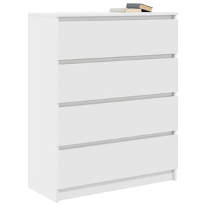 Sideboard Λευκό 80x35x99 cm Κατασκευασμένο ξύλο - Pakobazaar