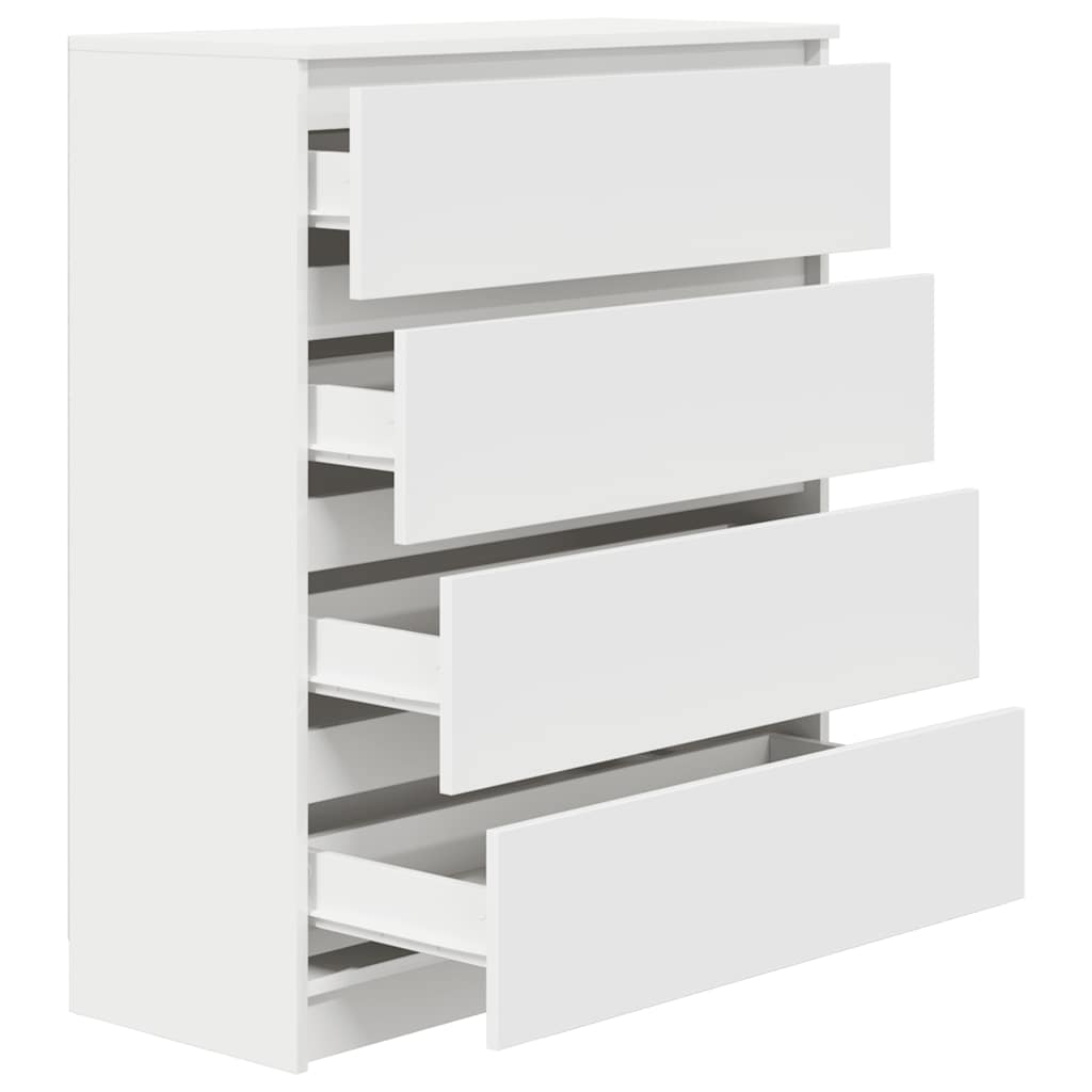 Sideboard Λευκό 80x35x99 cm Κατασκευασμένο ξύλο - Pakobazaar