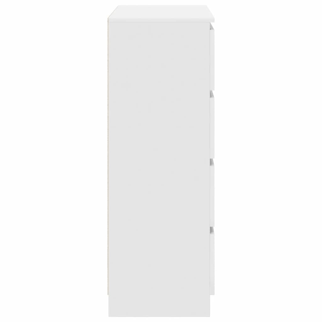 Sideboard Λευκό 80x35x99 cm Κατασκευασμένο ξύλο - Pakobazaar