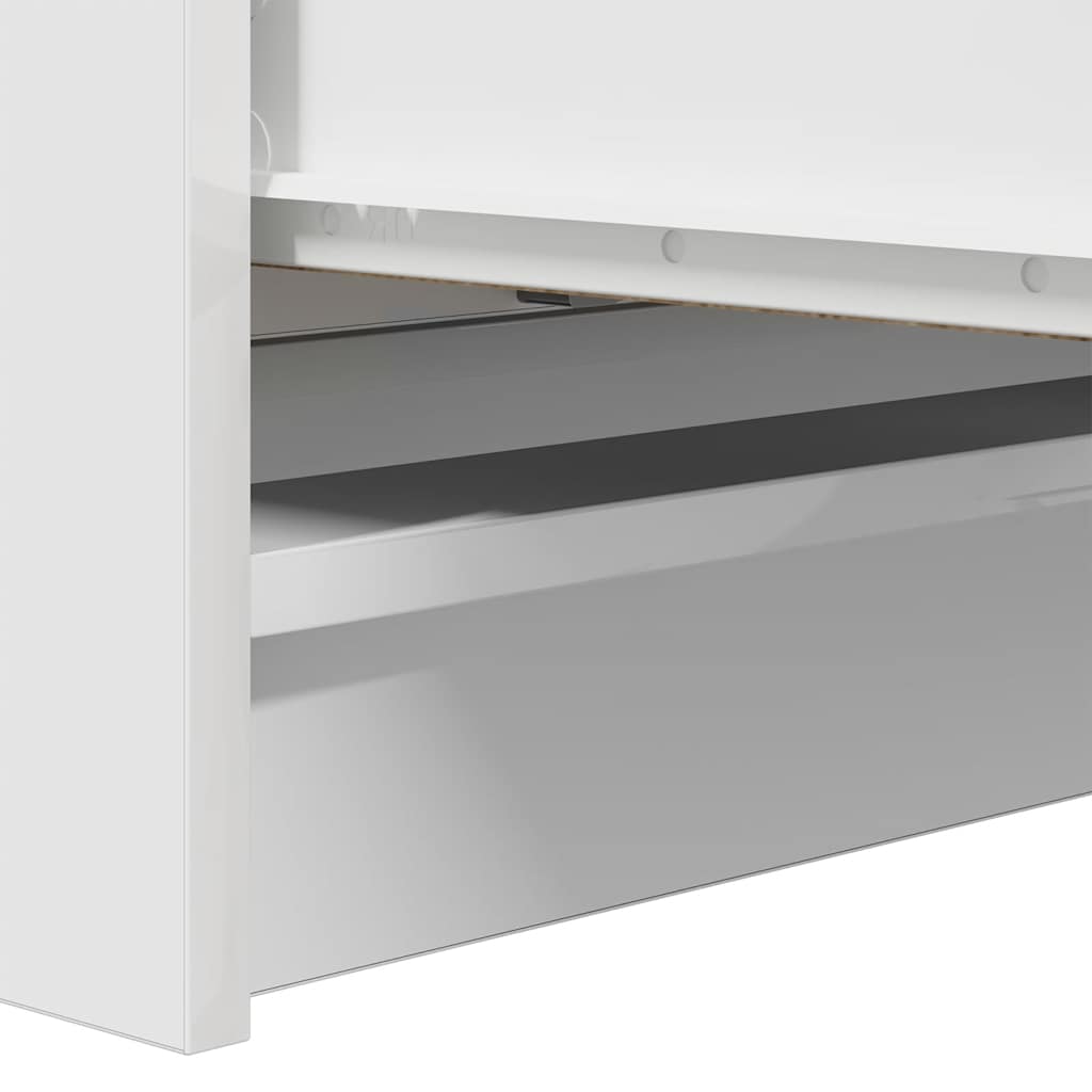 Sideboard Λευκό 80x35x99 cm Κατασκευασμένο ξύλο - Pakobazaar