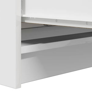 Sideboard Λευκό 80x35x99 cm Κατασκευασμένο ξύλο - Pakobazaar