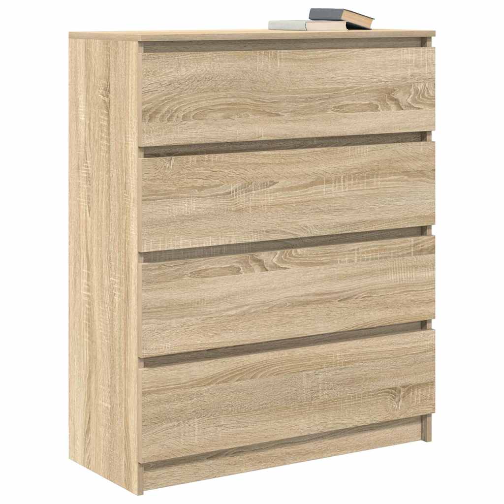 Sideboard Sonoma Oak 80x35x99 cm Κατασκευασμένο ξύλο