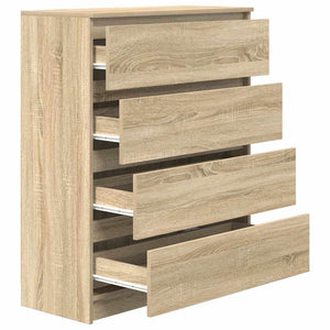 Sideboard Sonoma Oak 80x35x99 cm Κατασκευασμένο ξύλο