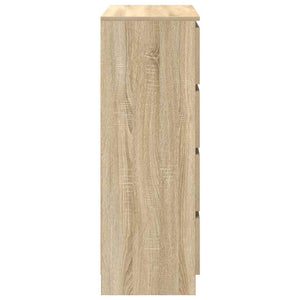 Sideboard Sonoma Oak 80x35x99 cm Κατασκευασμένο ξύλο