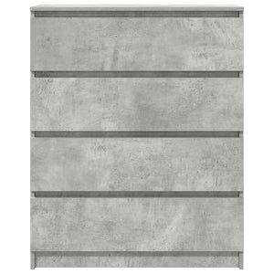 Sideboard Μπετόν Γκρι 80x35x99 cm Κατασκευασμένο ξύλο