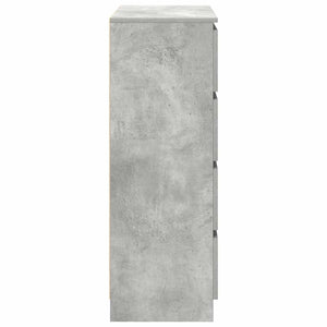 Sideboard Μπετόν Γκρι 80x35x99 cm Κατασκευασμένο ξύλο