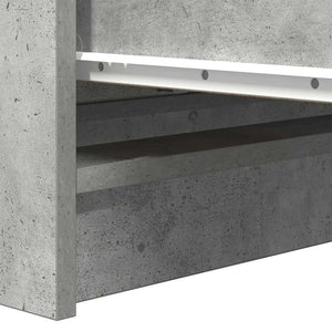 Sideboard Μπετόν Γκρι 80x35x99 cm Κατασκευασμένο ξύλο