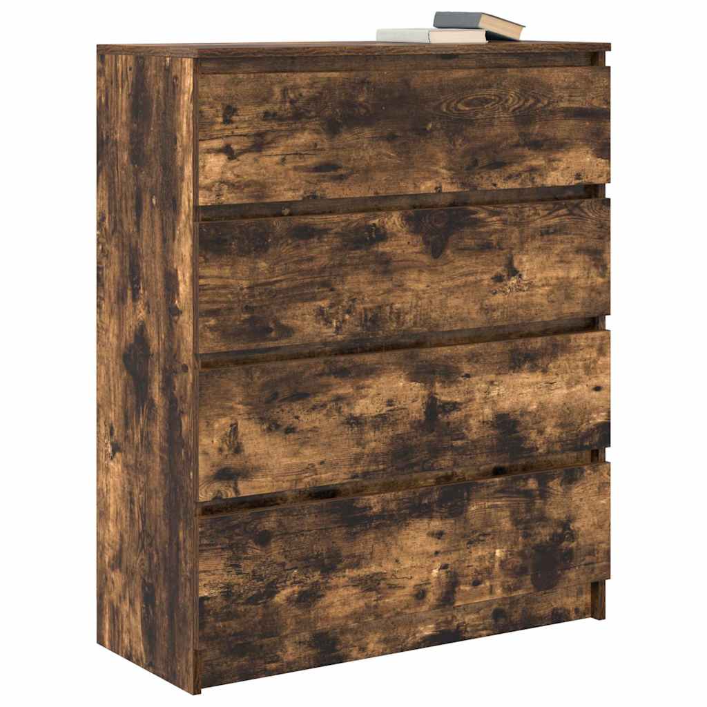 Sideboard Καπνιστή δρυς 80x35x99 cm Κατασκευασμένο ξύλο