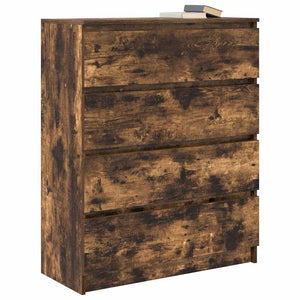 Sideboard Καπνιστή δρυς 80x35x99 cm Κατασκευασμένο ξύλο