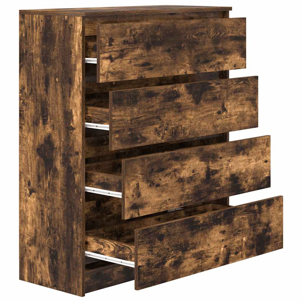 Sideboard Καπνιστή δρυς 80x35x99 cm Κατασκευασμένο ξύλο