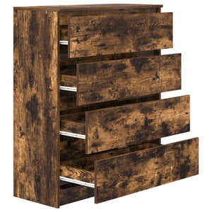 Sideboard Καπνιστή δρυς 80x35x99 cm Κατασκευασμένο ξύλο
